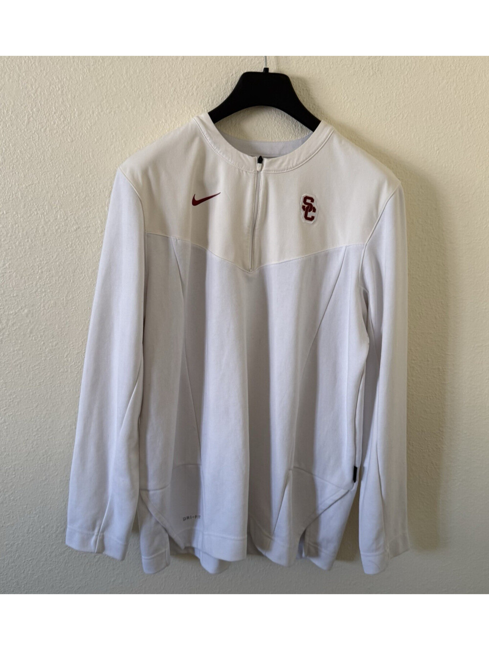 Nike Dri-fit USC Trojans 1/4 Zip Sweatshirt Size L Men's Fitness Golf Training